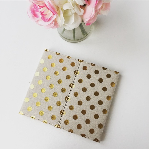 kate spade Accessories - New Kate Spade Polka Dot Woven Desktop Folio